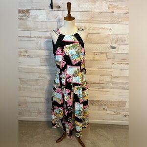 NWT Anthropologie size 8 Eva Franco postcard midi dress